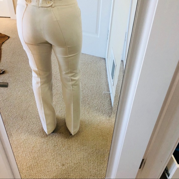 Chloe white cotton straight leg pants sz 44 - Picture 5 of 9